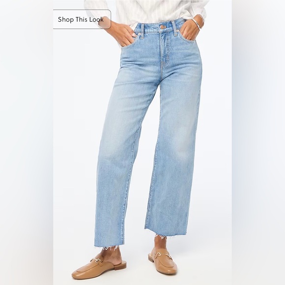 J. Crew Denim - J.Crew Tall wide-leg cropped jean in all-day stretch